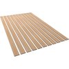 Ekena Millwork 94H x 3/8T Adjustable Wood Slat Wall Panel Kit w/ 4W Slats, Hickory contains 11 Slats SWW55X94X0375HI